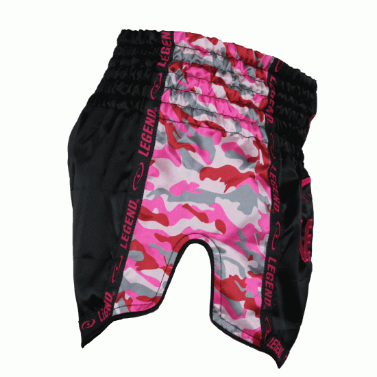 Dames Kickboks broekje Camo roze Legend Trendy - Maat: M Dames Kickboks broekje Camo roze Legend Trendy - Maat: M