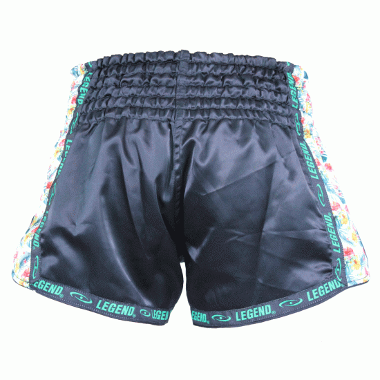 Kickboks broekje dames flower power Legend Trendy  - Maat: XS