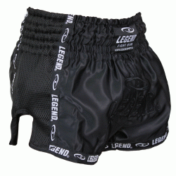 Kickboks broekje Zwart Mesh Legend Trendy  - Maat: L