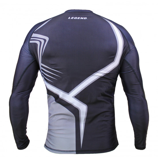 Sportshirt Legend DryFit Zwart/grijs lange mouwen Sublimation - Maat: XXL