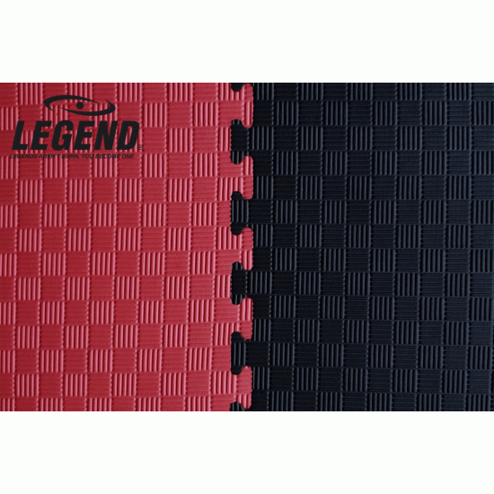 Legend Puzzelmat sport 2.5CM Zwart/Rood - Default