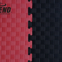 Legend Puzzelmat sport 2CM Zwart/Rood - Default