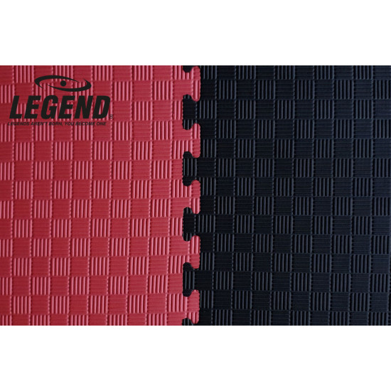 Legend Puzzelmat sport 2CM Zwart/Rood - Default