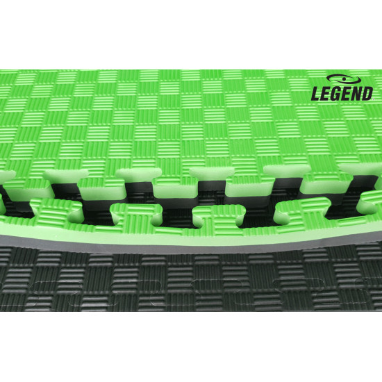 Legend Puzzelmat sport 4CM Groen/Zwart - Default