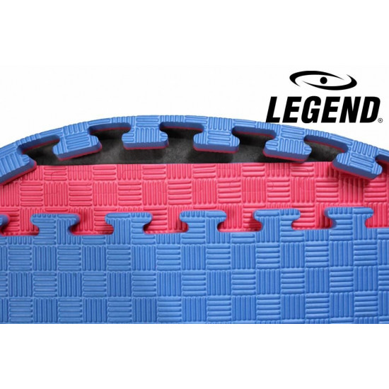 Legend Puzzelmat sport 2CM Blauw/Rood - Default