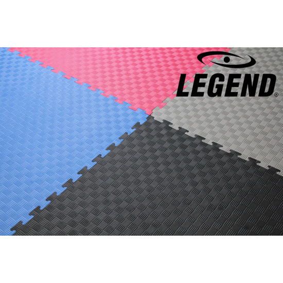 Legend Puzzelmat sport 2CM Zwart/Rood - Default