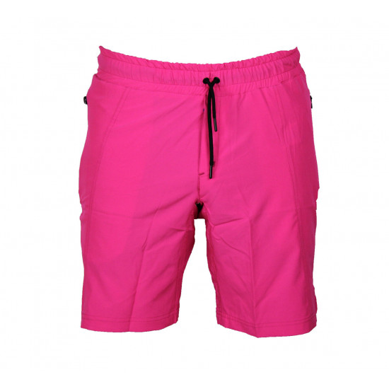 Korte broek/short Legend met rits vakken neon roze - Maat: XS