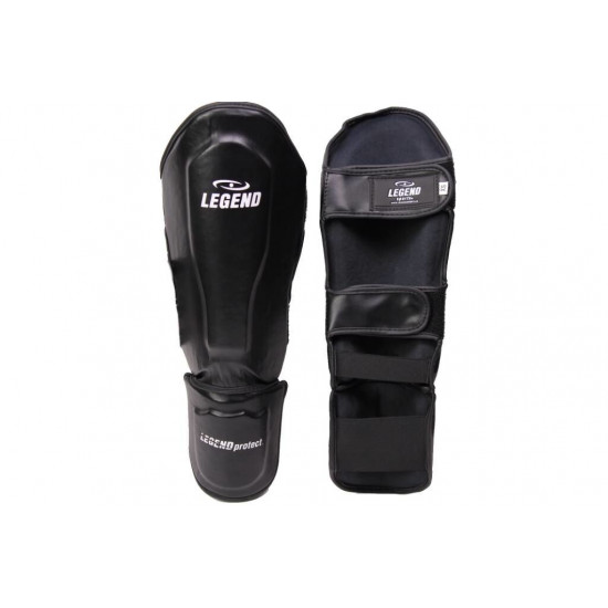 Scheenbeschermers Legend Best zwart - Maat: XS Scheenbeschermers Legend Best zwart - Maat: XS