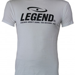 t-shirt wit Slimfit Legend - Maat: L