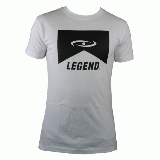 t-shirt wit Legend casual icon - Maat: XS
