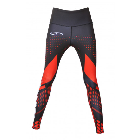 Sportlegging dames Legend Zwart/rood - Maat: XXS Sportlegging dames Legend Zwart/rood - Maat: XXS