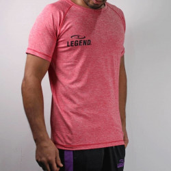 Sportshirt Legend DryFit Rood melange - Maat: XXXS Sportshirt Legend DryFit Rood melange - Maat: XXXS