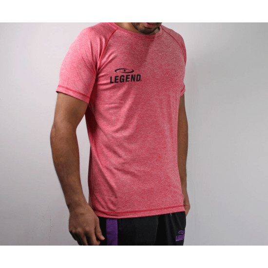 Sportshirt Legend DryFit Rood melange - Maat: XL
