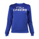 Joggingpak dames/heren met trui/sweater Blauw - Maat: XL