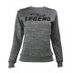 Joggingpak dames/heren met trui/sweater Grijs - Maat: XL
