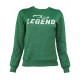 Trui/sweater dames/heren SlimFit Design Legend  Groen - Maat: XS