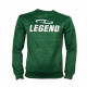 Joggingpak dames/heren met trui/sweater Groen - Maat: XL