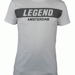 t-shirt wit Legend Amsterdam  - Maat: XXL