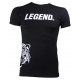 t-shirt zwart Slimfit Legend Panter  - Maat: XS