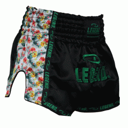 Kickboks broekje dames flower power Legend Trendy  - Maat: M