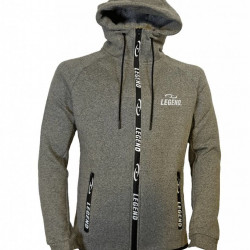 Vest trendy Legend design Fleece grijs - Maat: L