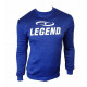 Joggingpak dames/heren met trui/sweater Blauw - Maat: XXXS
