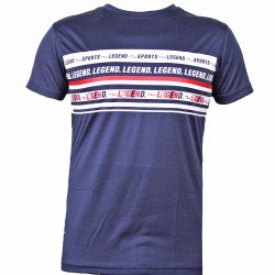 t-shirt navy blauw DriFit Legend inspiration quote - Maat: XXL