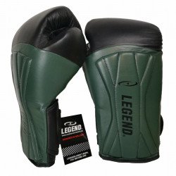 Bokshandschoenen leer Legend Power Special Mat Groen - Maat: 10oz