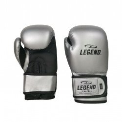 4-8 jaar Bokshandschoenen kind Zilver mat zwart