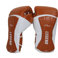 Bokshandschoenen leer Power Special Bruin - Maat: 10oz Bokshandschoenen leer Power Special Bruin - Maat: 10oz
