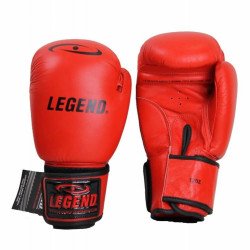 Leren Bokshandschoenen LegendPadding Rood - Maat: 8oz