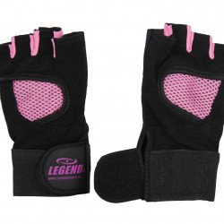 Fitness Handschoenen Legend Mesh zwart/roze - Maat: S