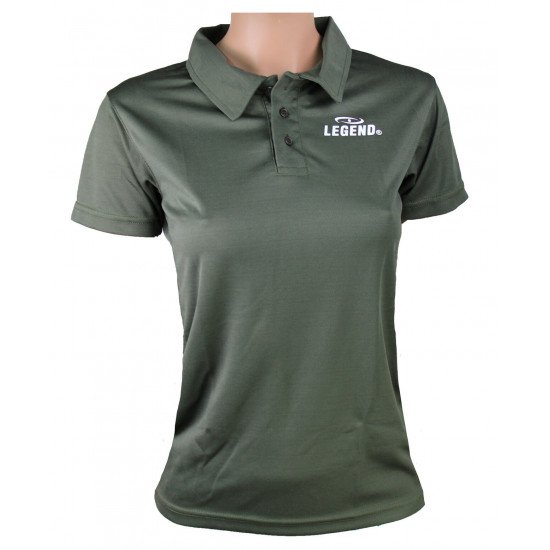 Polo Legend Slimfit army green - Maat: 4XS