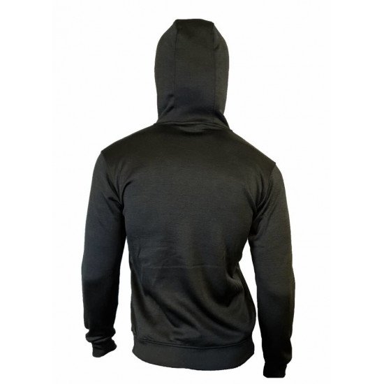 Hoodie dames/heren trendy Legend design zwart - Maat: L