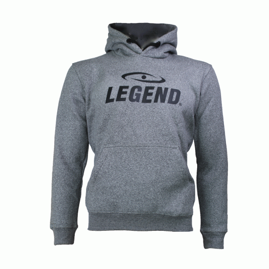 Hoodie Legend Fleece grijs - Maat: XXS
