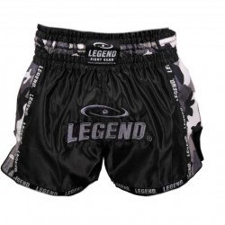 Kickboks broekje camo grijs Legend Trendy  - Maat: XL