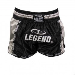 Kickboks broekje grijs Legend Trendy - Maat: XL Kickboks broekje grijs Legend Trendy - Maat: XL