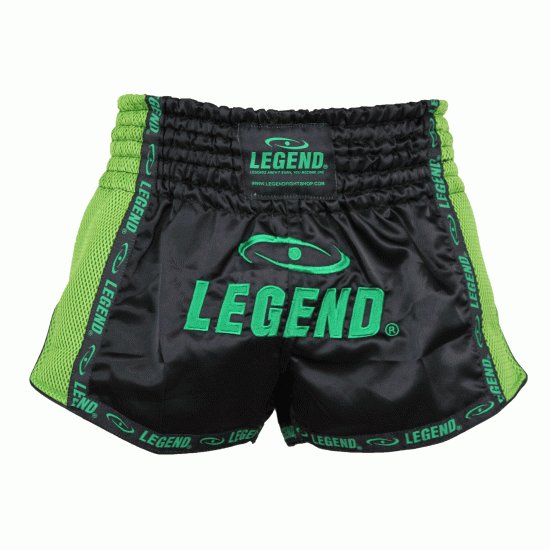Kickboks broekje Groen Mesh Legend Trendy  - Maat: L