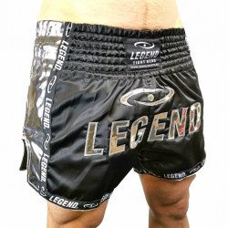 Kickboks broekje glamour silver Legend Trendy  - Maat: L