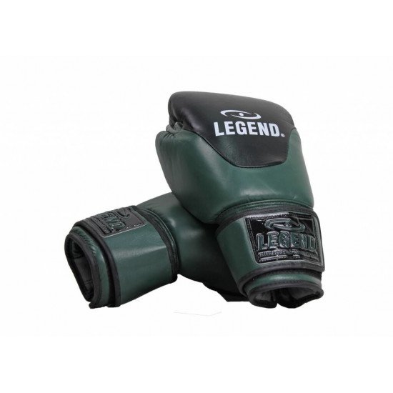 Leren Bokshandschoenen Legend Thai series Army - Maat: 10oz