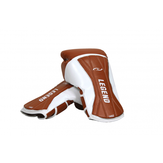 Bokshandschoenen leer Power Special Bruin - Maat: 16oz Bokshandschoenen leer Power Special Bruin - Maat: 16oz