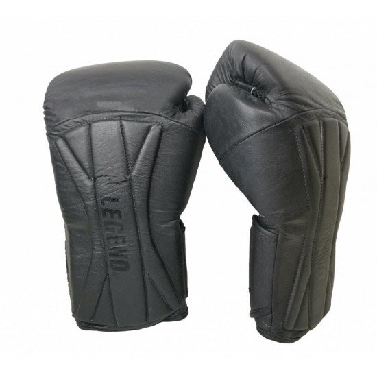 Bokshandschoenen leer Legend Power Special Mat Zwart - Maat: 16oz