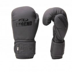 4-8 jaar Bokshandschoenen kind Mat Zwart - Maat: 4oz