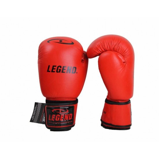 Leren Bokshandschoenen LegendPadding Rood - Maat: 10oz Leren Bokshandschoenen LegendPadding Rood - Maat: 10oz