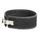 Power Lifting Fitness Riem lever zwart suede leer - Maat: XL