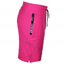 Korte broek/short Legend met rits vakken neon roze - Maat: 3XS