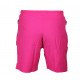 Korte broek/short Legend met rits vakken neon roze - Maat: 4XS