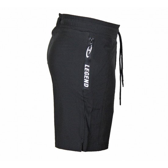 Korte broek/short Legend met rits vakken Zwart - Maat: 4XS
