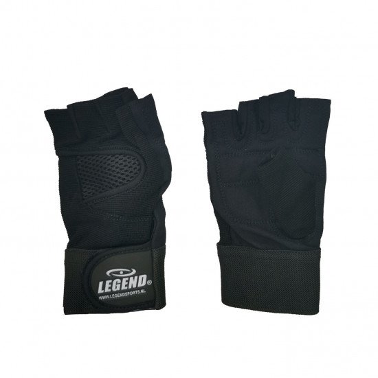 Fitness Handschoenen Legend Mesh zwart - Maat: S