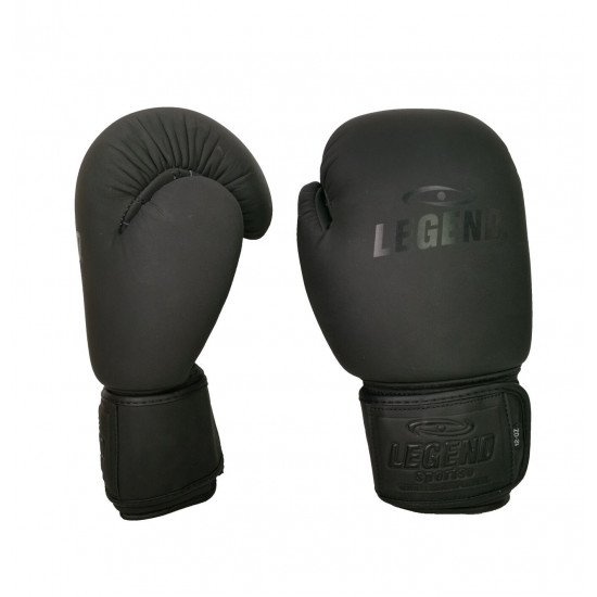 Leren Bokshandschoenen LegendPadding Mat Zwart - Maat: 12oz